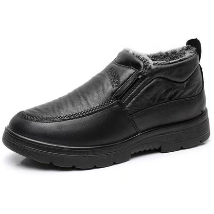 Winter Middle-aged And Elderly Thickened Non-slip Waterproof Fleece-lined Cotton Shoes - My Store