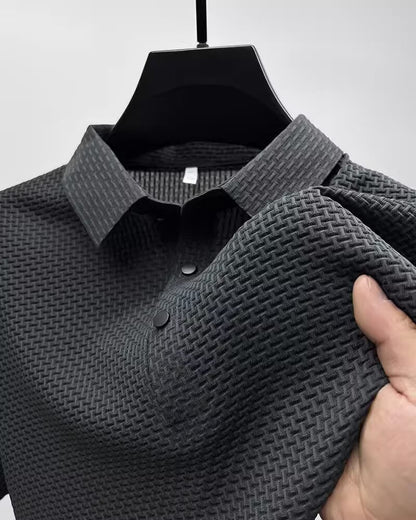 Shorts Lapel T-shirt Men's Short-sleeved Business Casual T-shirt Men's Polo Shirt - My Store