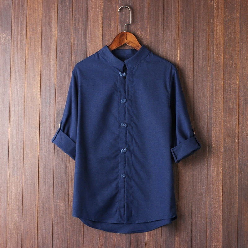 Men's Linen Vintage Plus Size Shirt - My Store