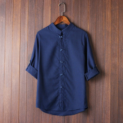 Men's Linen Vintage Plus Size Shirt - My Store