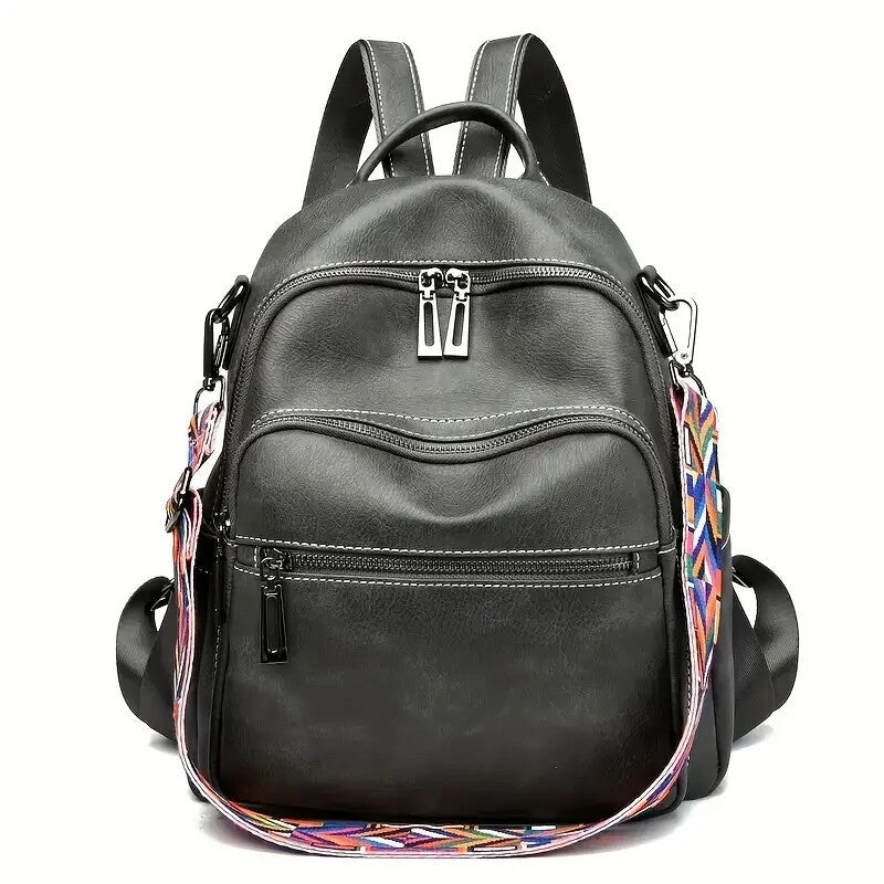 Purse For Women Fashion Faux Leather Convertible Shoulder Handbag Travel Bag Satchel Rucksack Ladies Bag - My Store