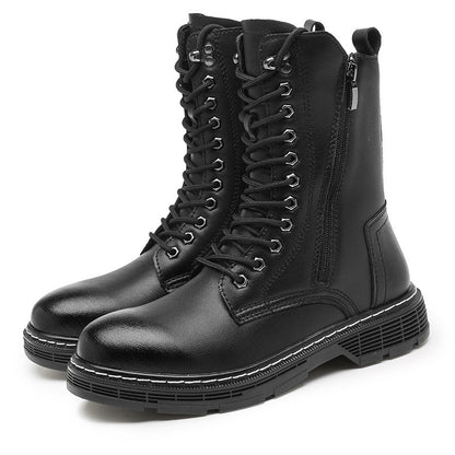 Autumn And Winter Plus Size Men's Long High-top Martin Boots - My Store