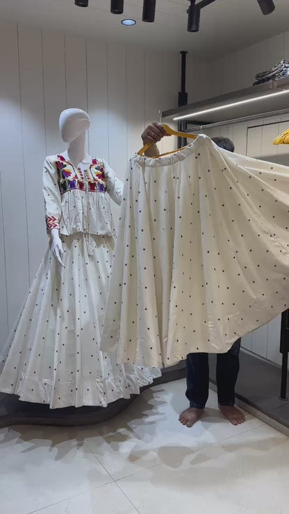 HELARO - Pure khadi cotton fabric Chaniya choli